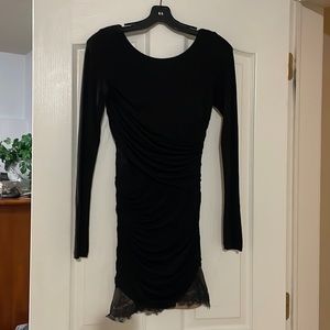 BCBG black long sleeve dress